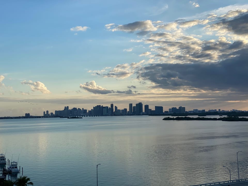 Miami Skyline - View from the Balcony