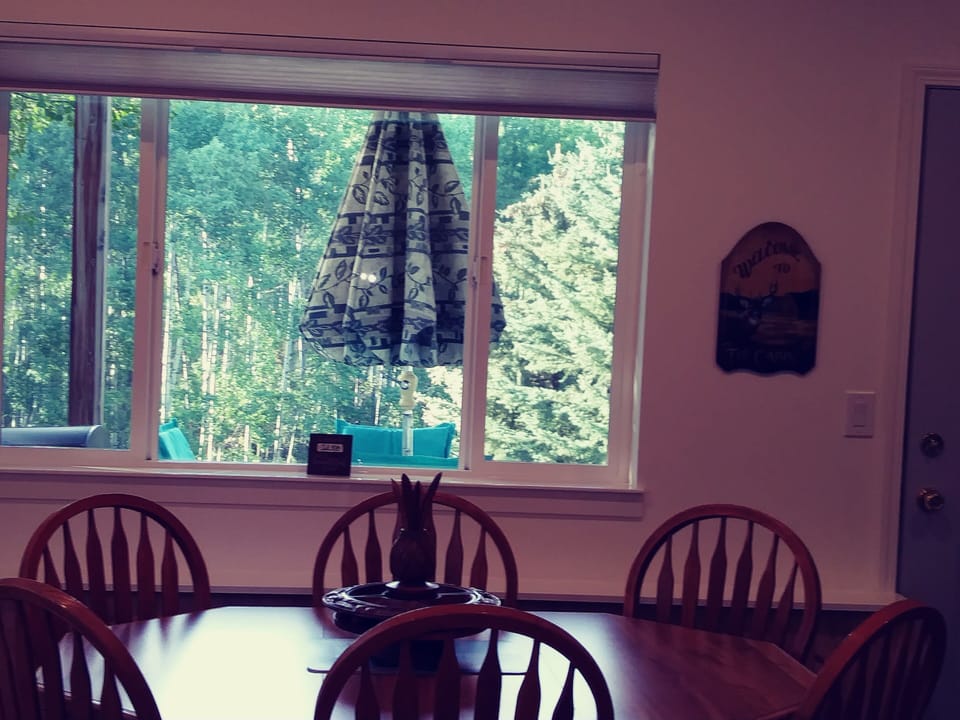 Dining table and view