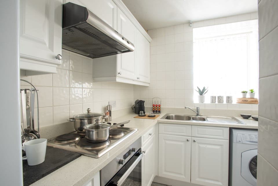 Fully equipped kitchen for home-style cooking