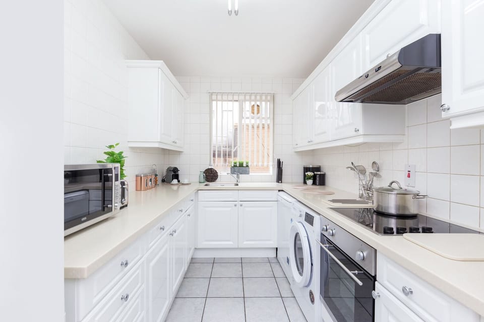 Fully stocked kitchen ready for home cooking