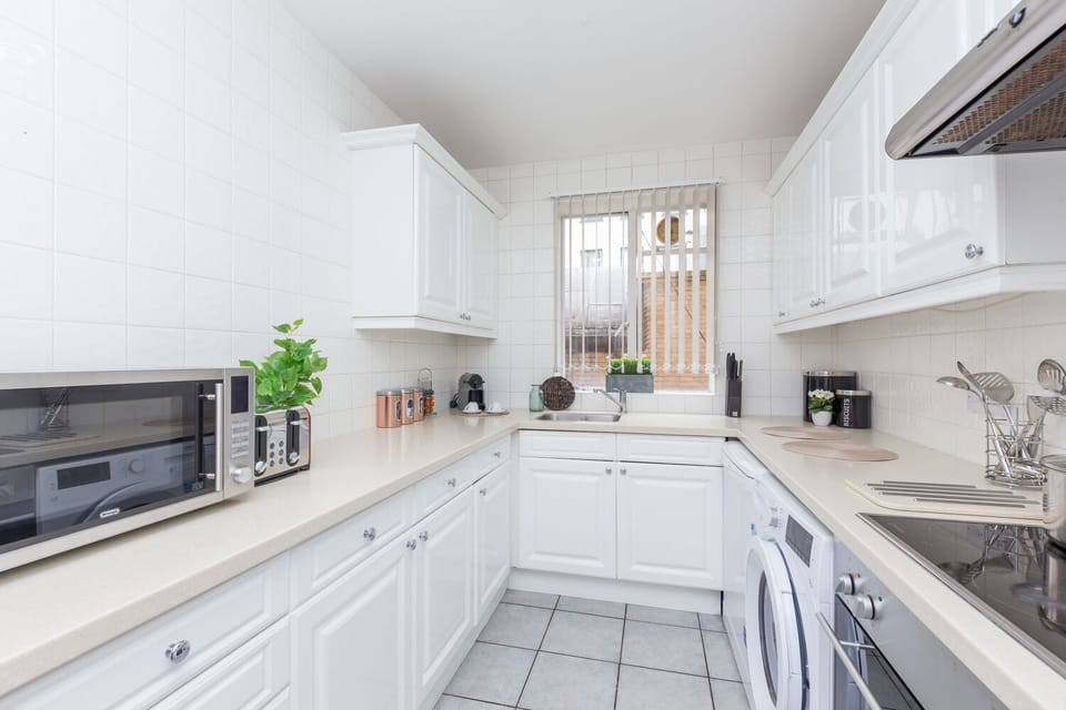 Practical kitchen designed for long stays