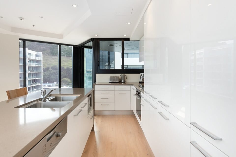 huge open plan kitchen