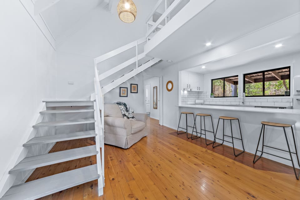 Stairs leading to second story