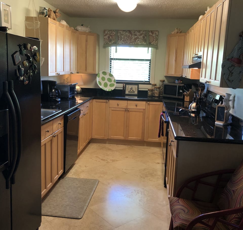New kitchen with every appliance and accessory you'll need and more. 