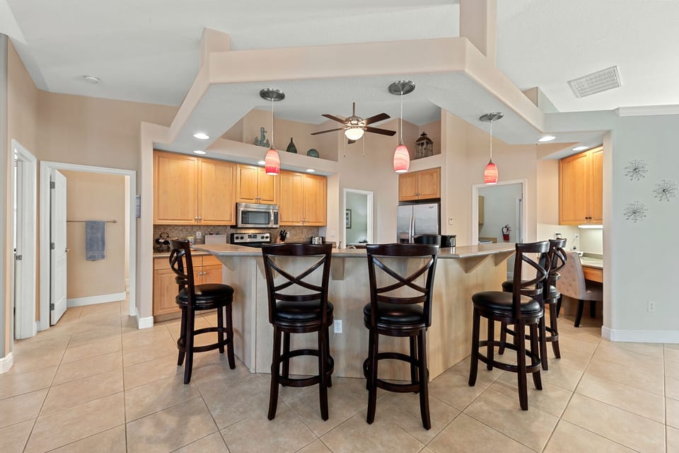 Breakfast bar seating