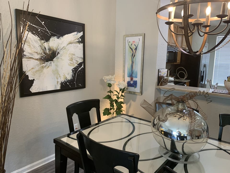 Corner of dining room.