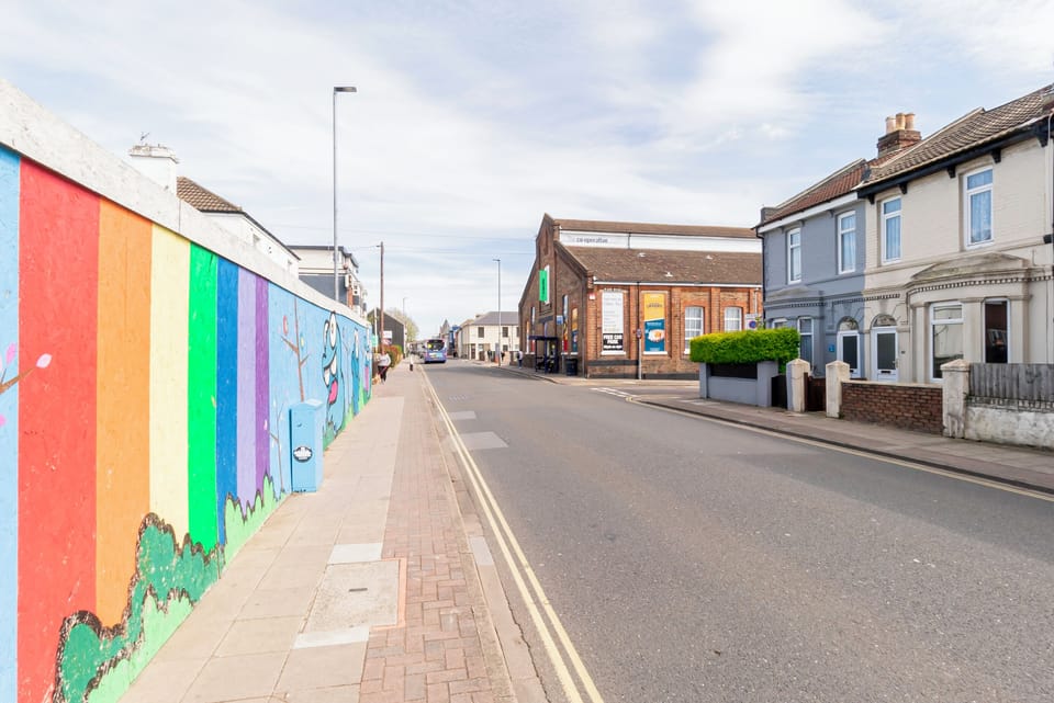 Colorful Streetscape: Experience local art and vibrant surroundings just steps from your door!