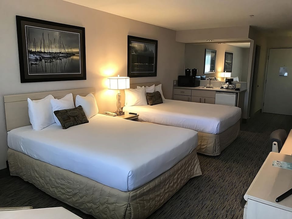 Settle in with extra space, soft lighting, and easy convenience.