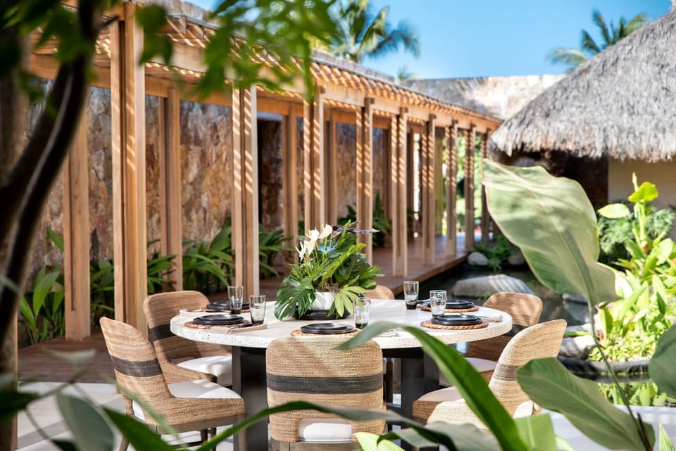 Lagoon eating area