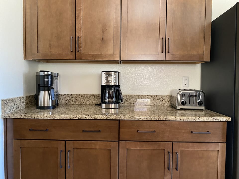 Coffee station.