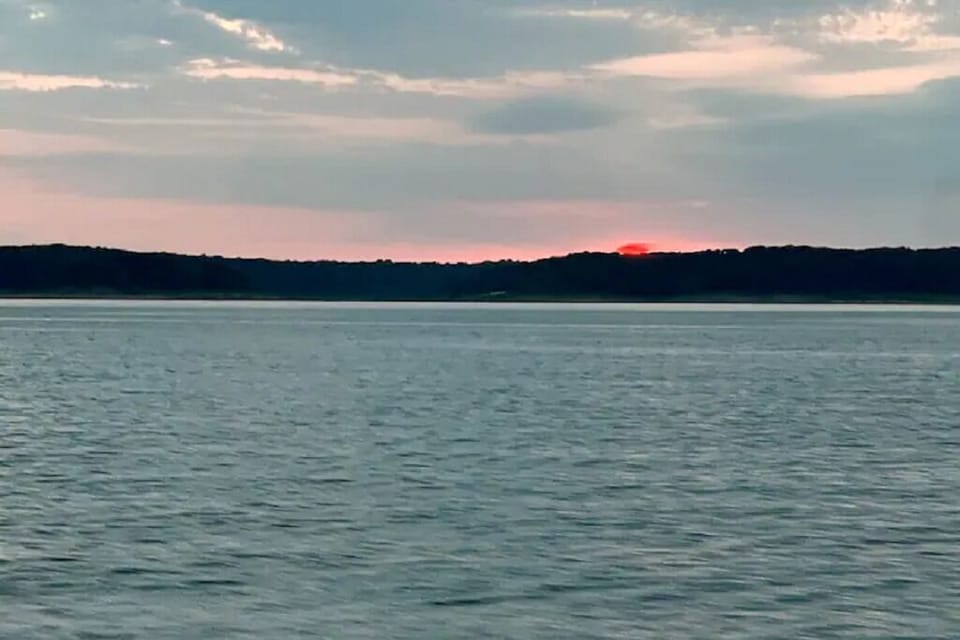 Mark Twain Lake Sunset! Fireball!