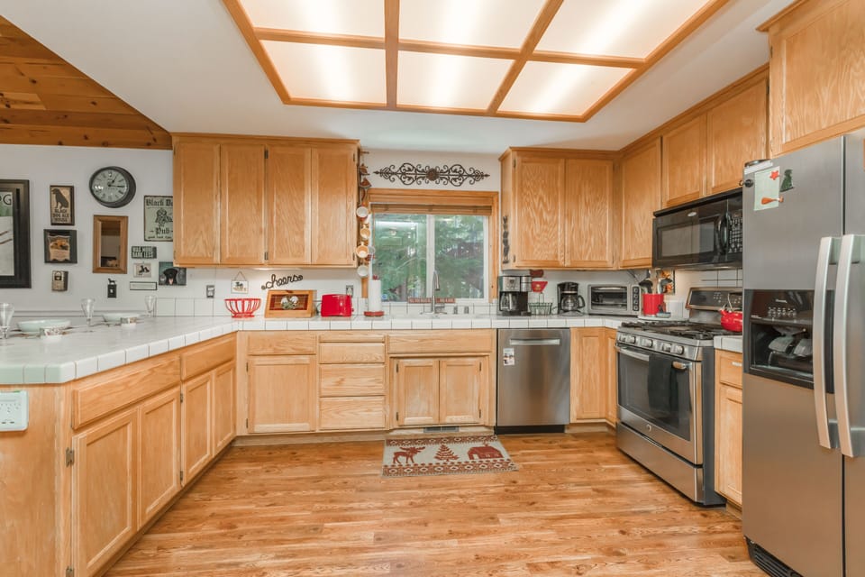 Large Kitchen With High End Appliances