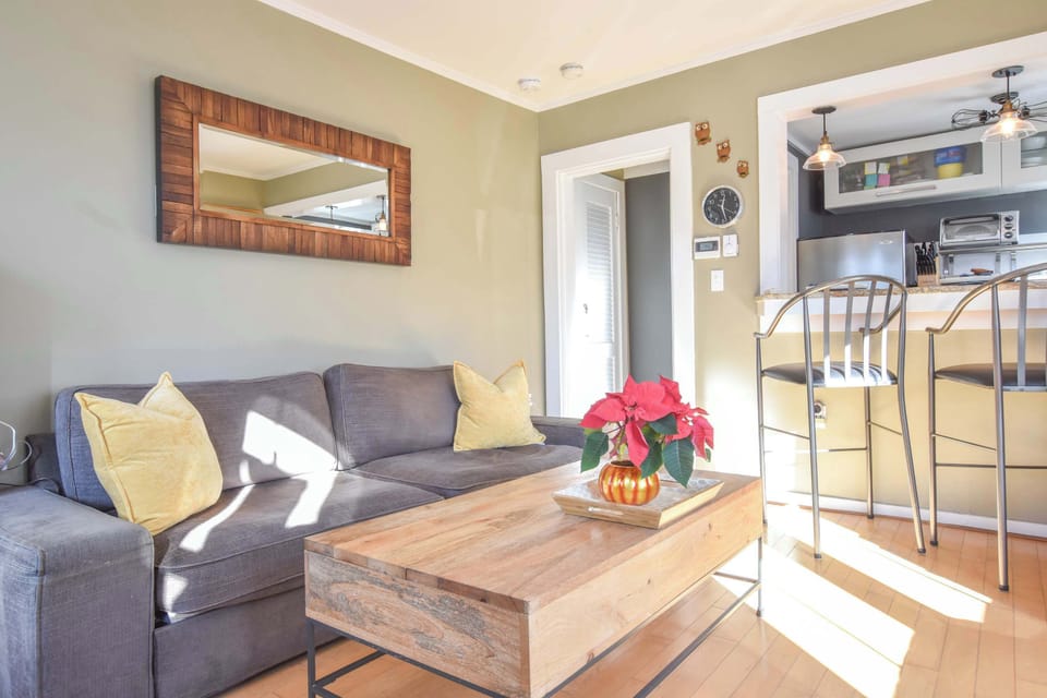 Living area with bar seating