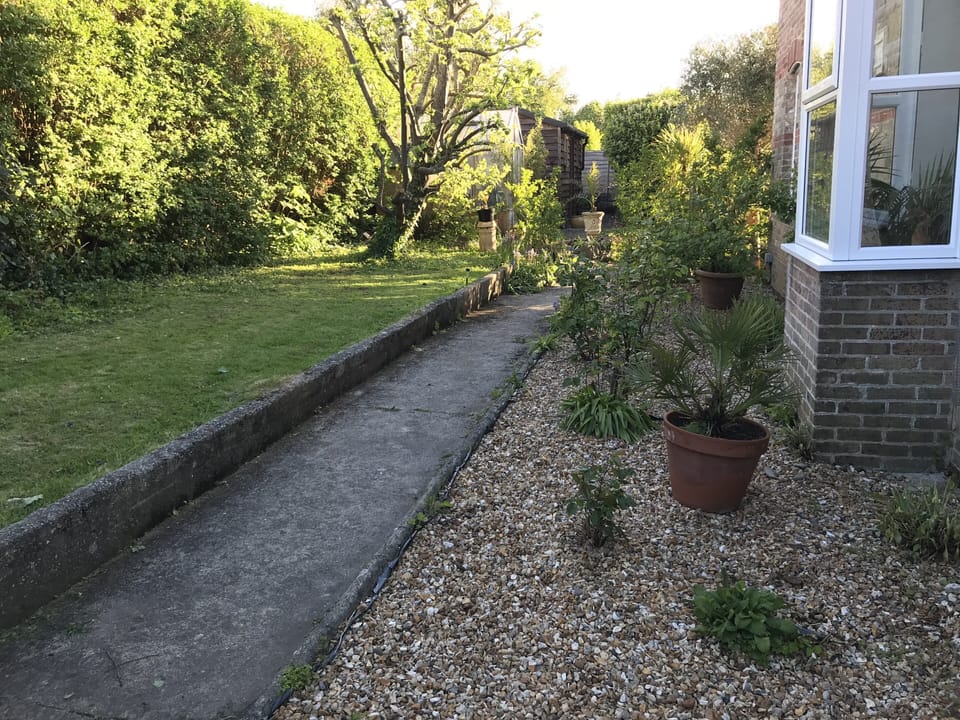 Path leading to flat