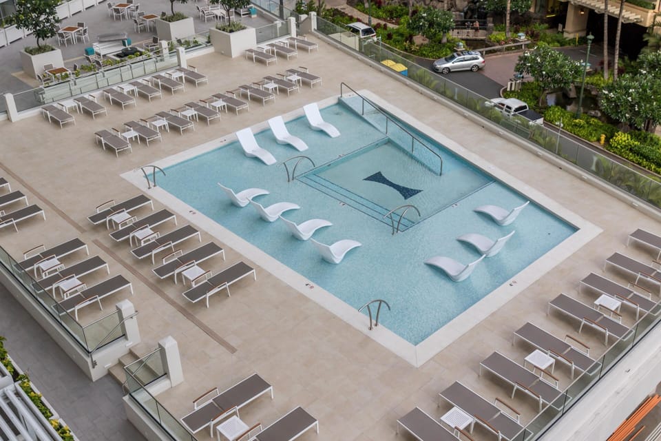 View of wading pool on the 2nd floor