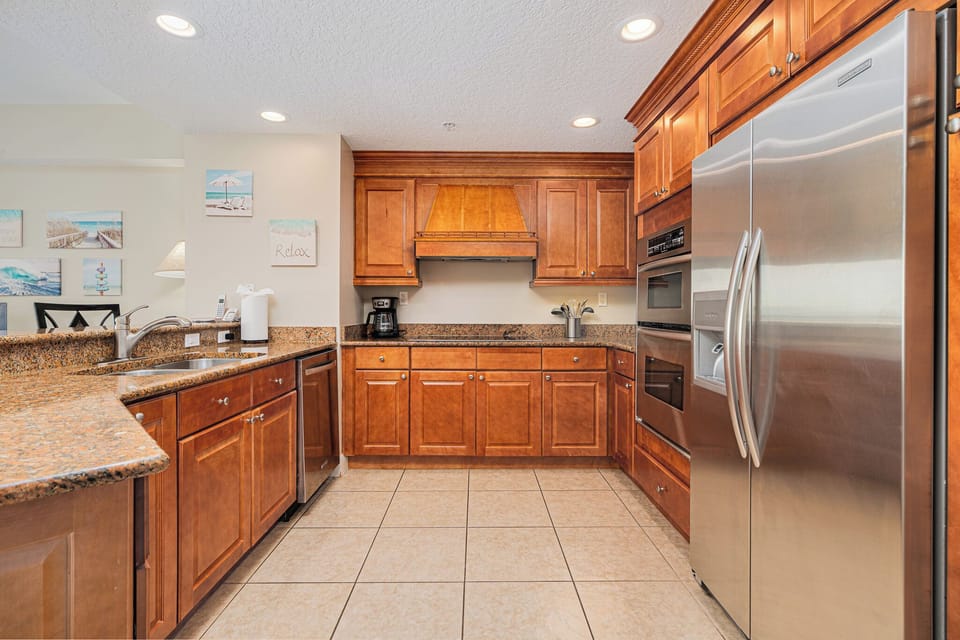 Fully stocked kitchen