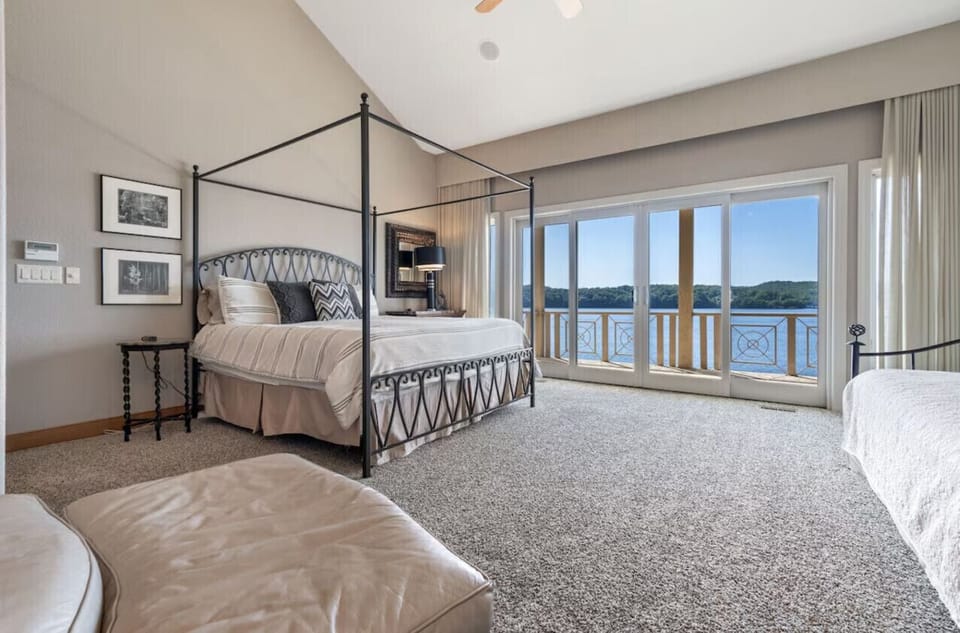Main level master suite bedroom