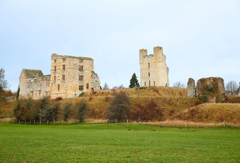 Helmsley Castle's 12th century ruins