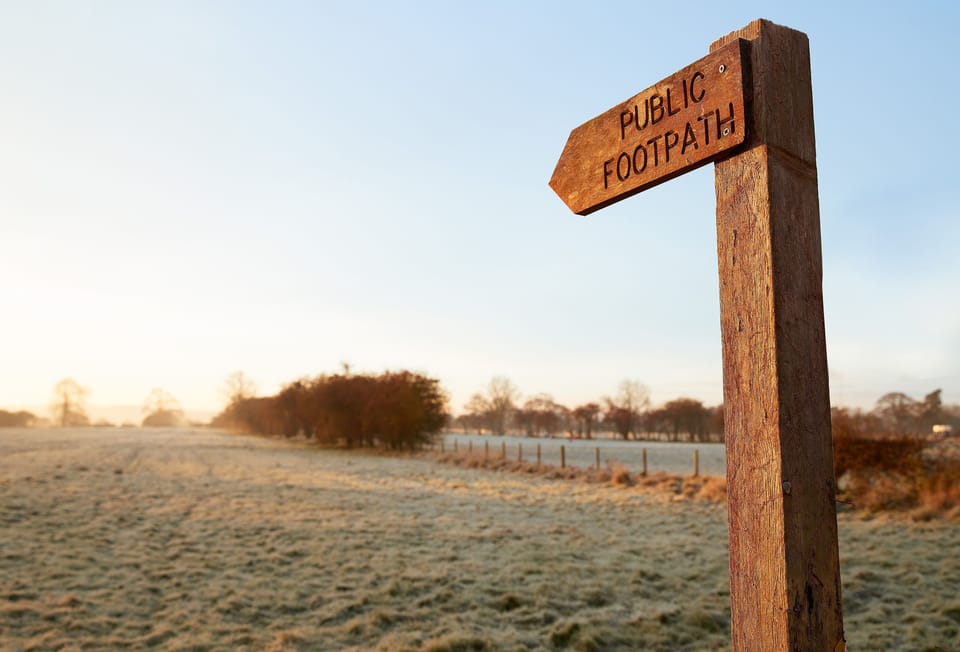 Plenty of country walks nearby