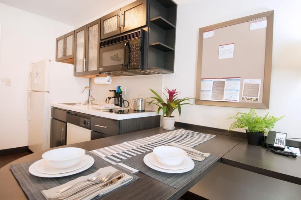 Kitchen and dining area