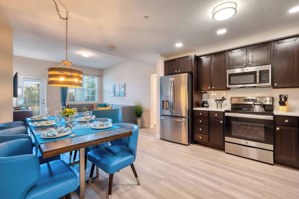 Kitchen and dining area