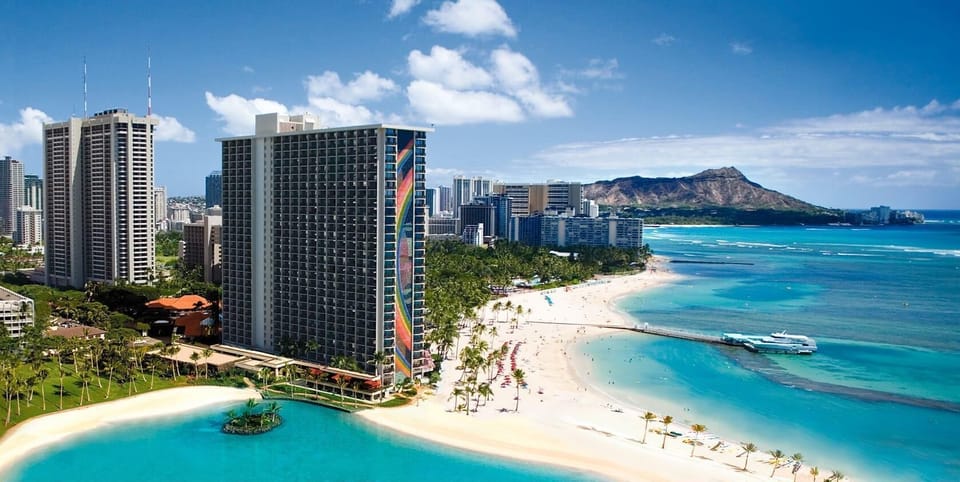 Waikiki  Two story Penthouse 3 BR Hilton Hawaiian Village Lagoon Towers Apartment hotel in Honolulu