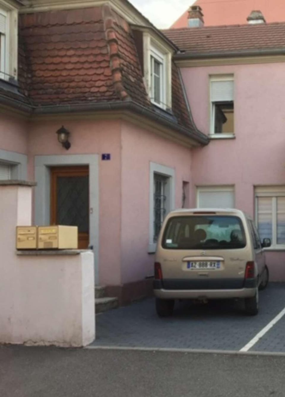 Exterior view with private parking space