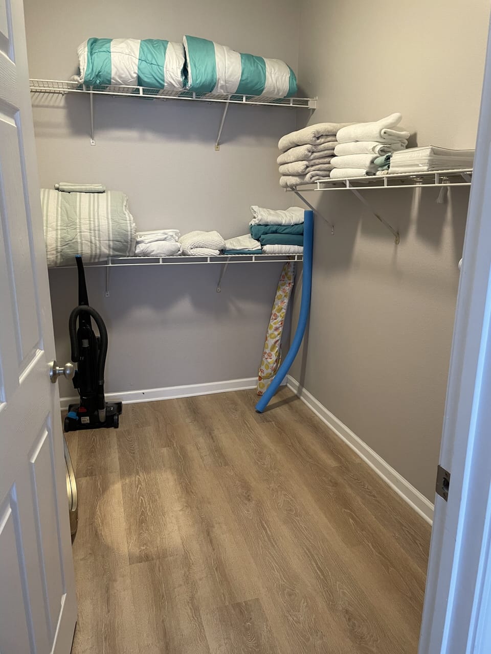 Oversized walk in closet in second bedroom 