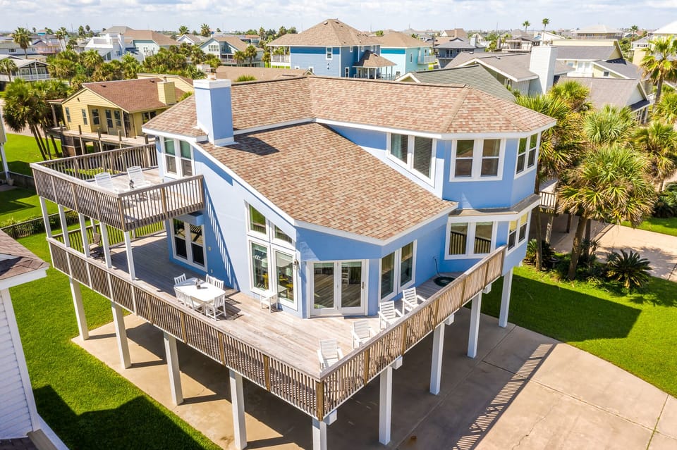 Aerial View of the spacious decks