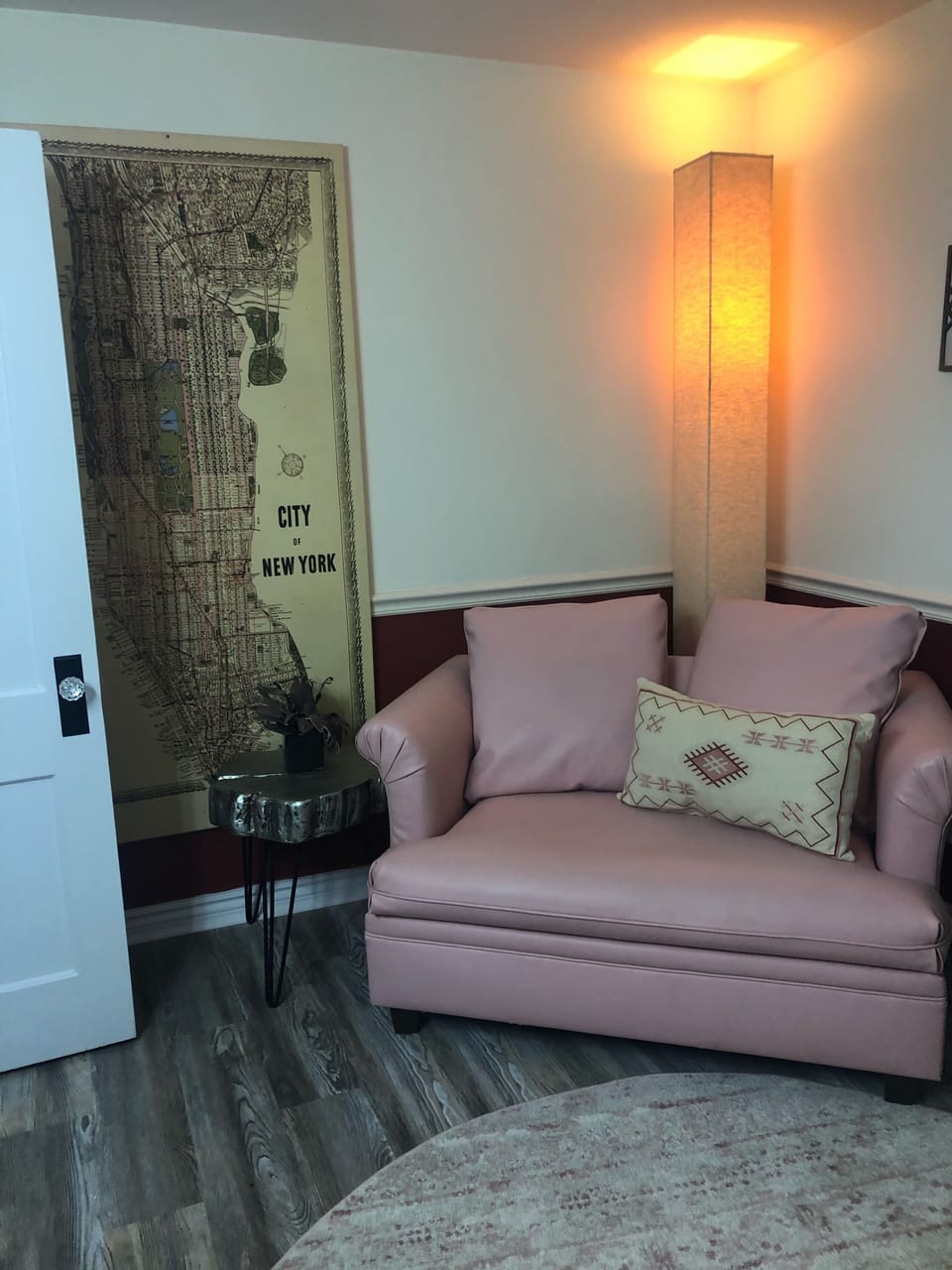 Is it a chair or a bed? It’s both pull off the cushions and pull out the bed! 