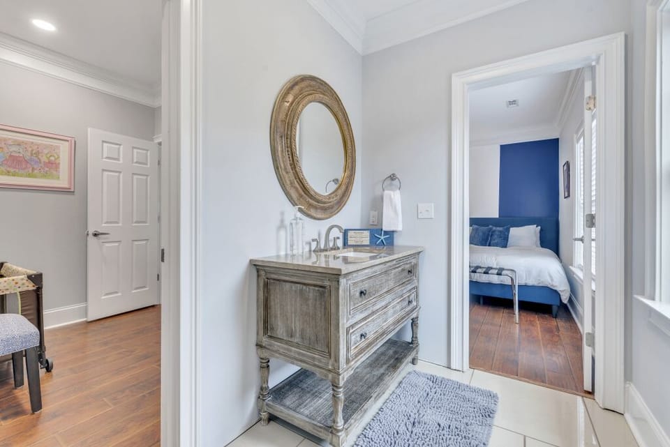 Navy Room Bathroom