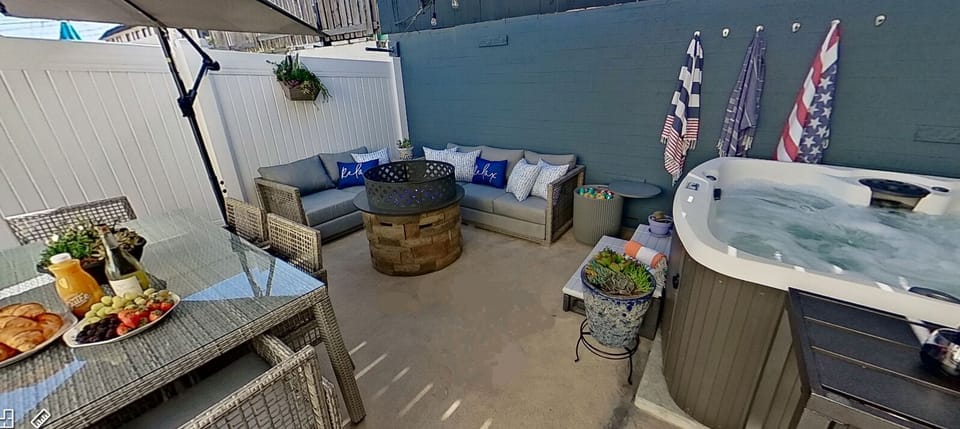 Fully enclosed semi private patio