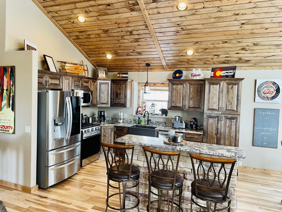 Gourmet kitchen; perfect place to gather.