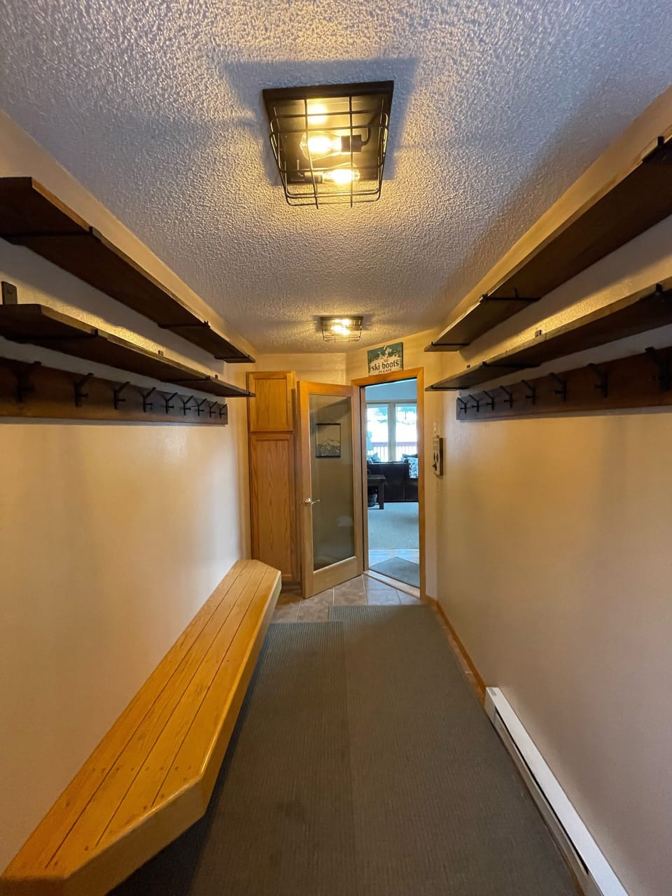 Mud Room - plenty of space for your ski gear