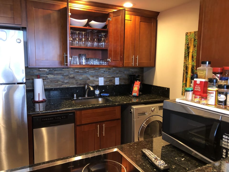 Fully stocked kitchen