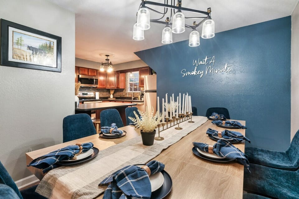 Dining Table seating 10 people with 2 additional chairs you can use.