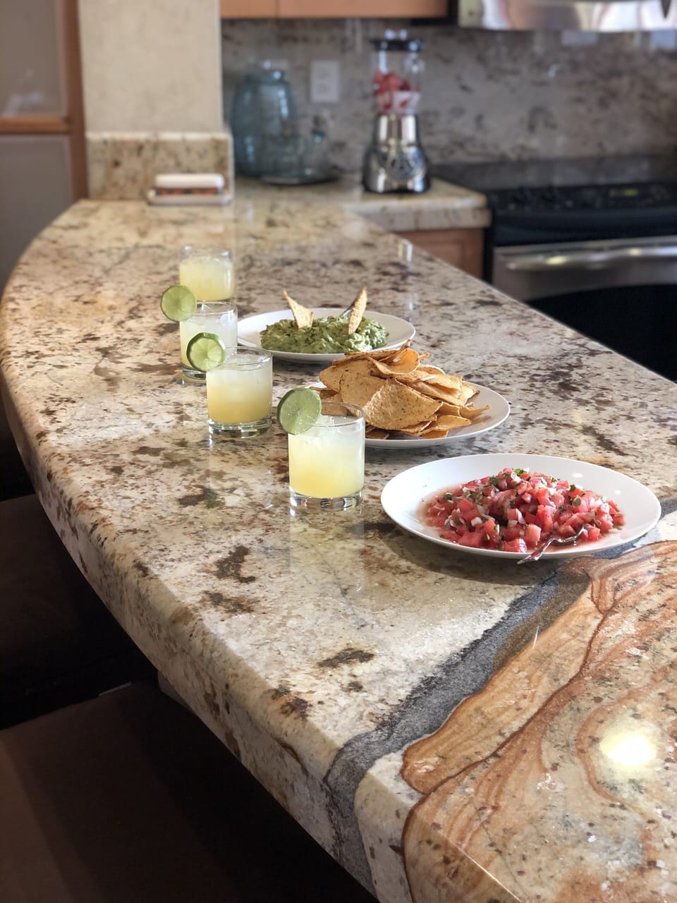 Enjoy fresh margaritas with chips & salsa upon arrival from our welcoming team. 