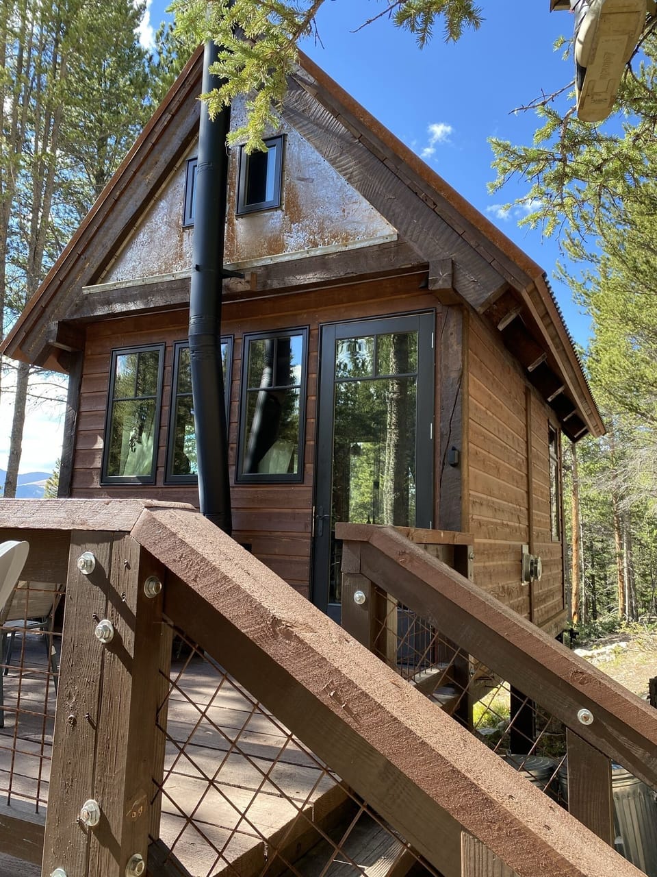 Front view of the cabin