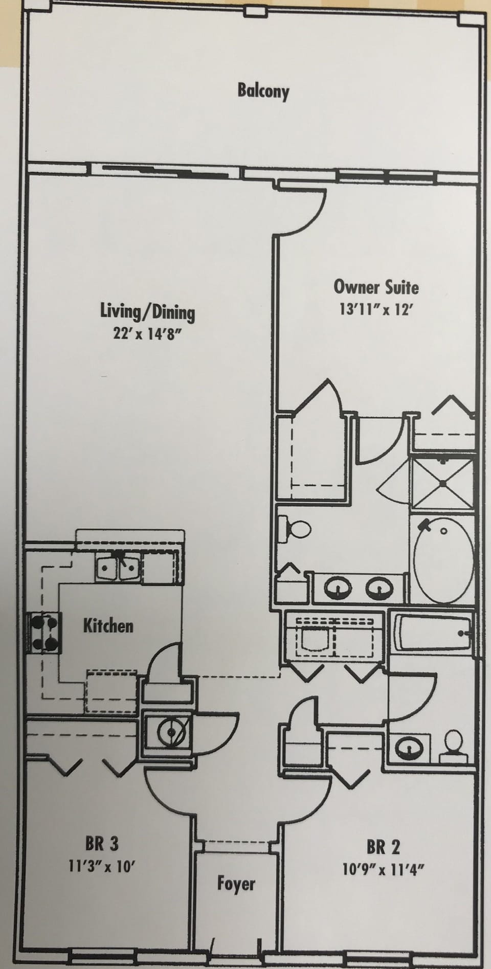 1,344 total square feet living space!