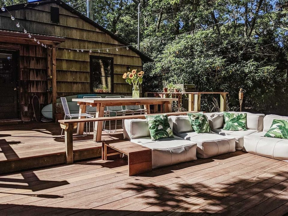 Sofa on the deck
