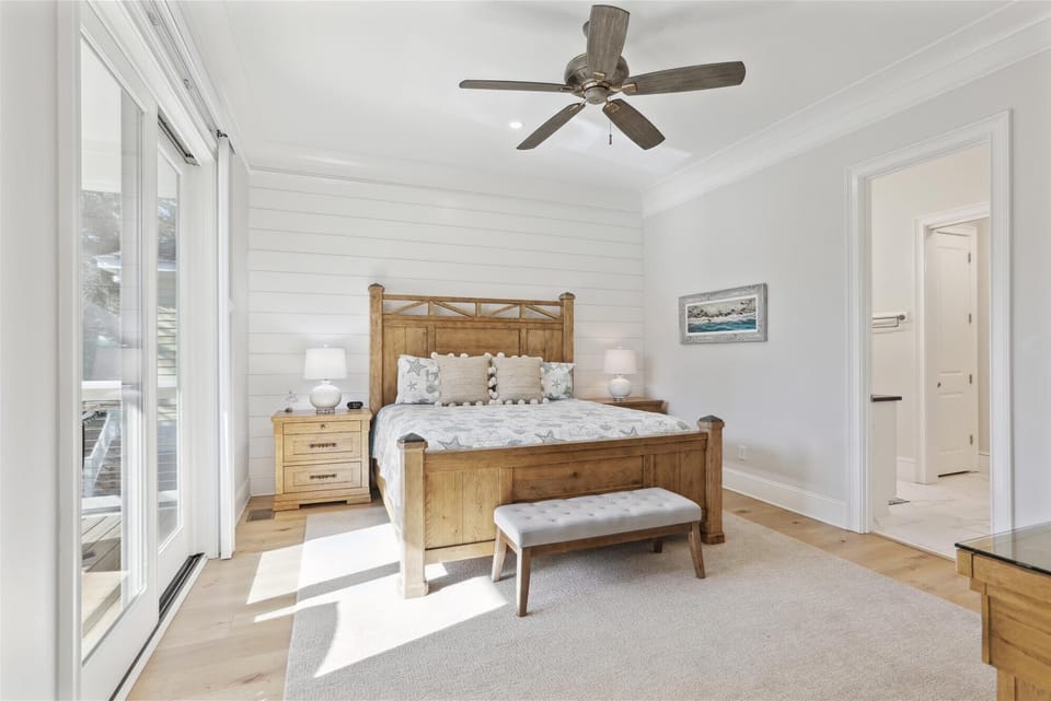Main Floor Primary Bedroom at 134 Dune Lane