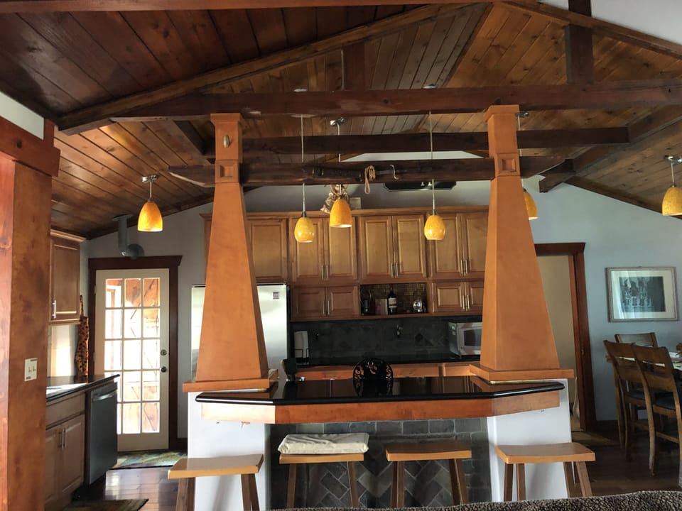View of kitchen from living room 