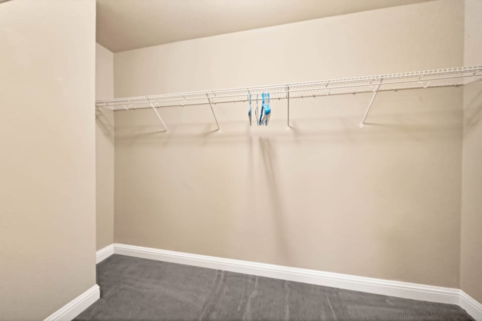 Primary bedroom large walk-in closet