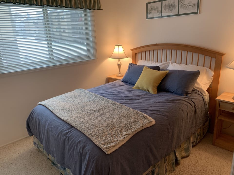 Bedroom #2 with down alternative bedding