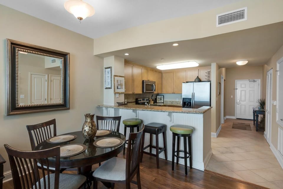 Dining and kitchen
