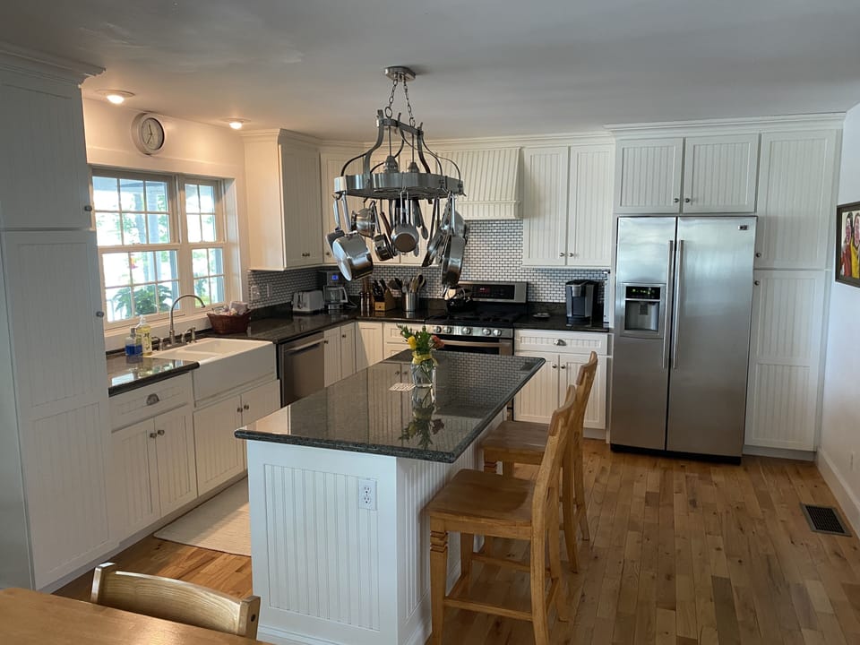 Our clean, bright, new kitchen...with all the bells and whistles!