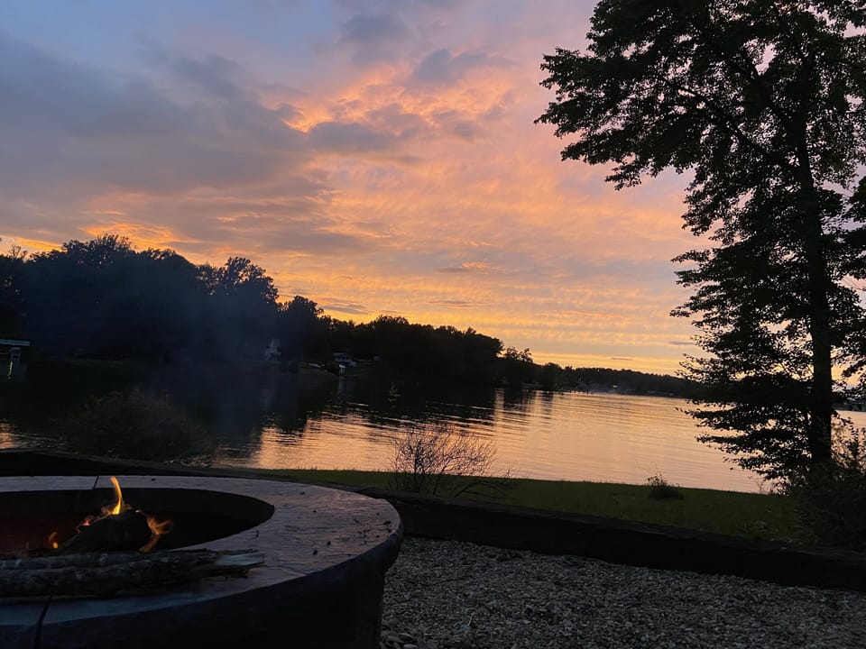 View from the fire pit