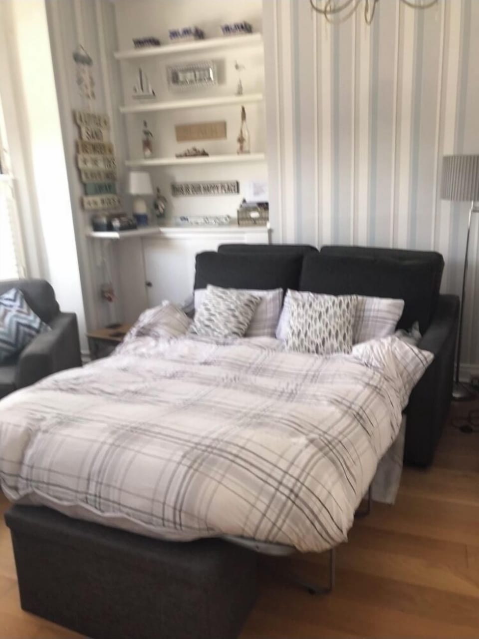 Barker and stonehouse sofa bed with topper 