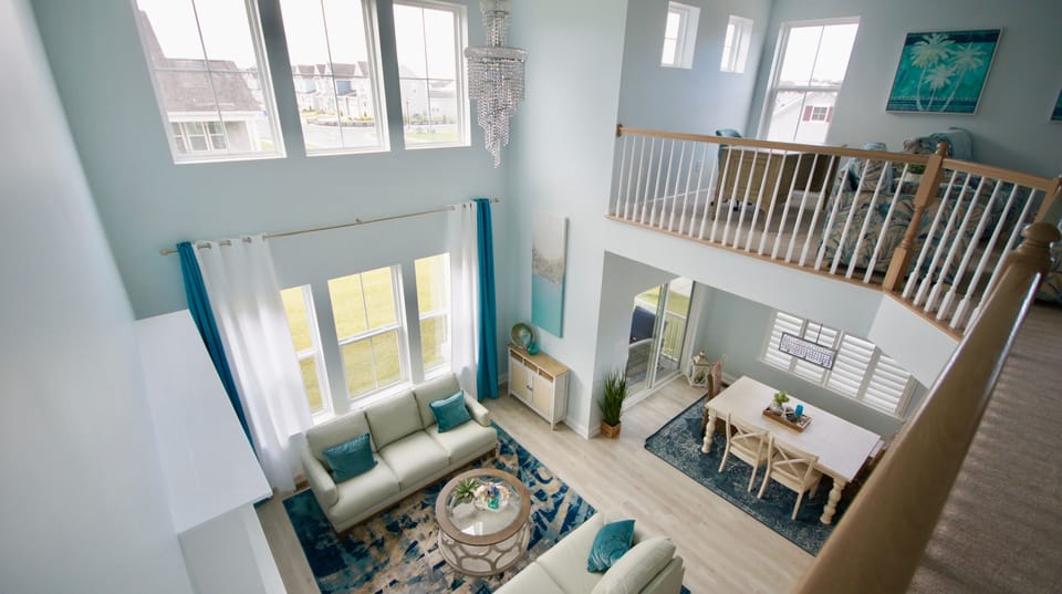 Open airy living space