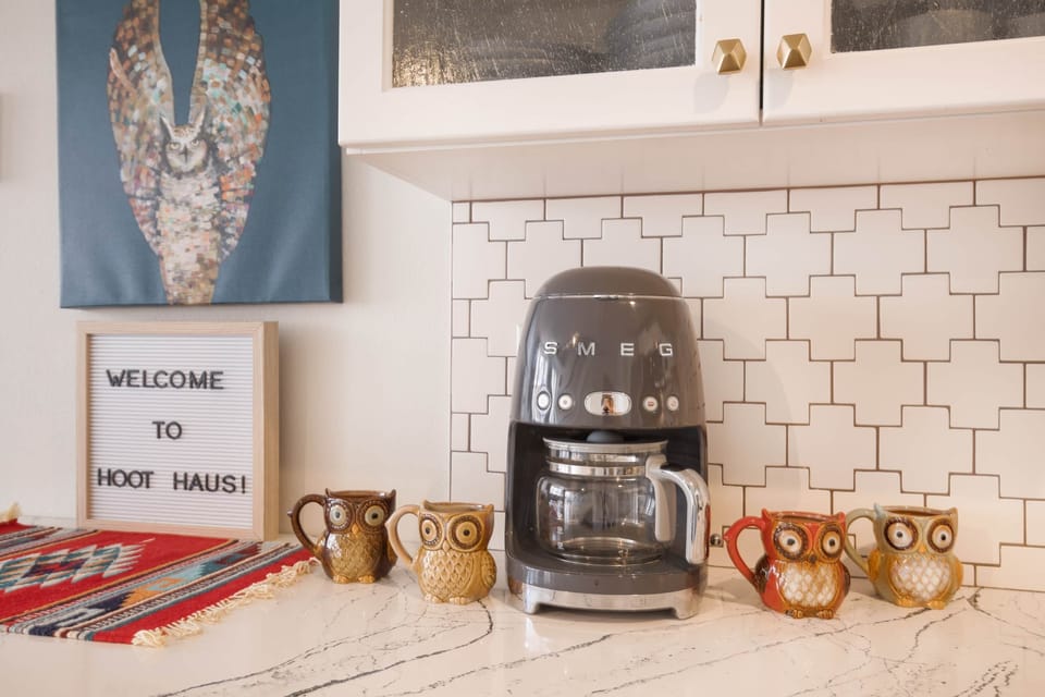 Coffee owls on standby